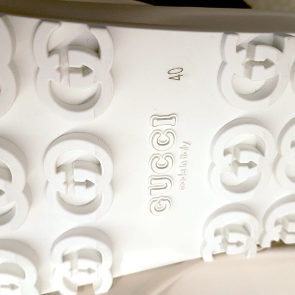 Gucci Interlocking G Sandal Off-White Platform Slide 692845 JF000 9110 S… - Picture 6 of 16